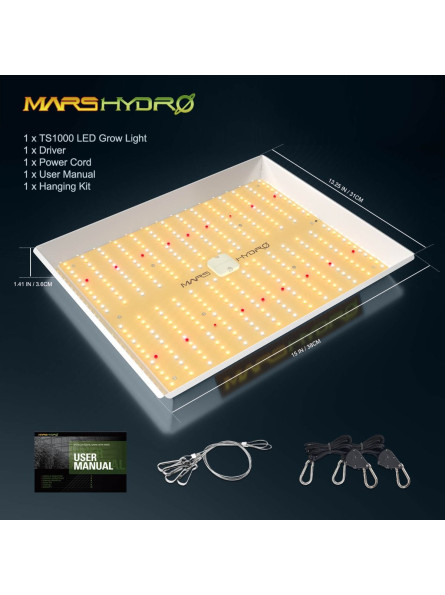 MARS HYDRO TS 1000 FULL SPECTRUM DIMMABLE 150W LED GROW LIGHT